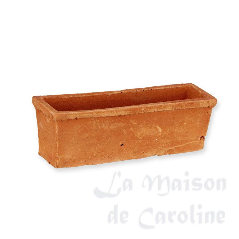 Balconnière terre cuite claire vide miniature 1/12 Balconnière terre cuite claire vide miniature 1/12