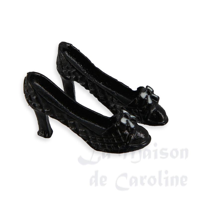 escarpins à talon noires la paire   miniature 1/12