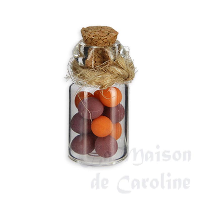 conserve dans pot en verre abricots et prunes miniature 1/12