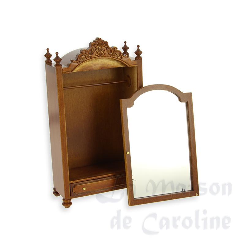 armoire louis philippe noyer - porte cassée - trianon meuble de collection Trianon 1/12 armoire louis philippe noyer - porte cassée - trianon meuble de collection Trianon 1/12