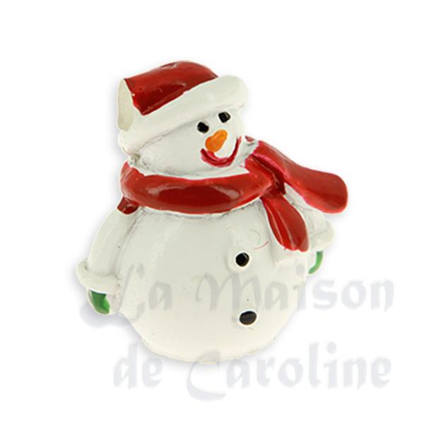 Bonhomme de neige - bonnet cassé - 2.5cm 1/12 Bonhomme de neige - bonnet cassé - 2.5cm 1/12