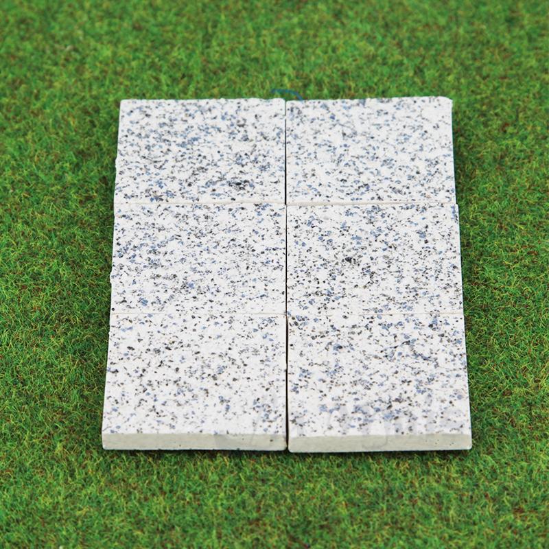 Dalles de terrasses 6pc pour maisons de poupées 1/12 Dalles de terrasses 6pc pour maisons de poupées 1/12