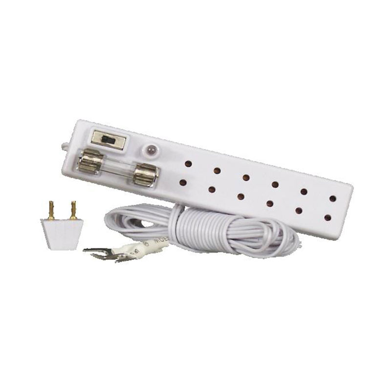 Prise 6 fiches avec fusible interrupteur - 12V, Electricité et Lampes LED
