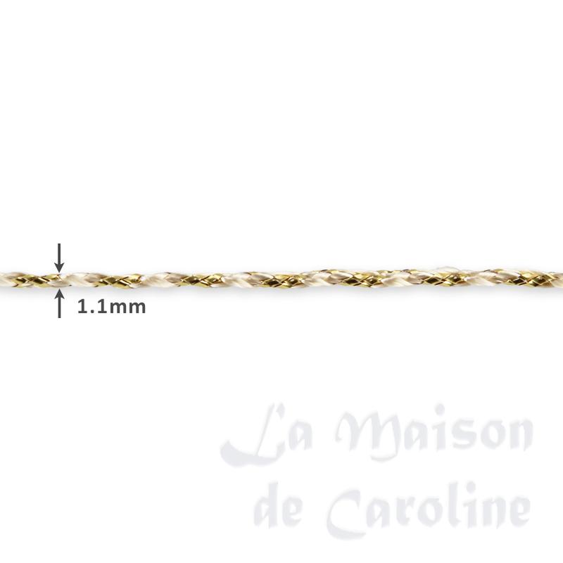 Ruban ficelle doré - 1m pour maisons de poupées 1/12 photo 2