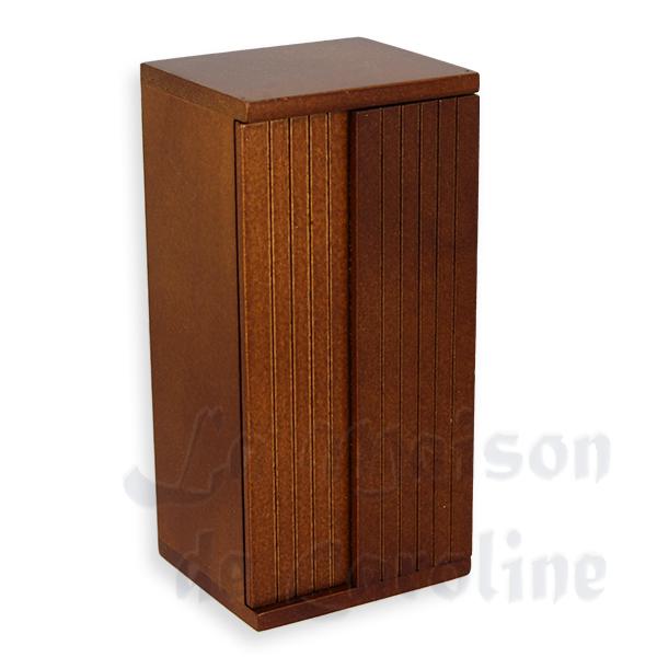 Element cuisine frigo noyer meuble miniature 1/12 Element cuisine frigo noyer meuble miniature 1/12