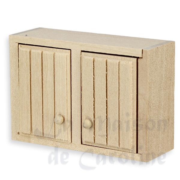 Element cuisine suspendu non verni meuble miniature 1/12