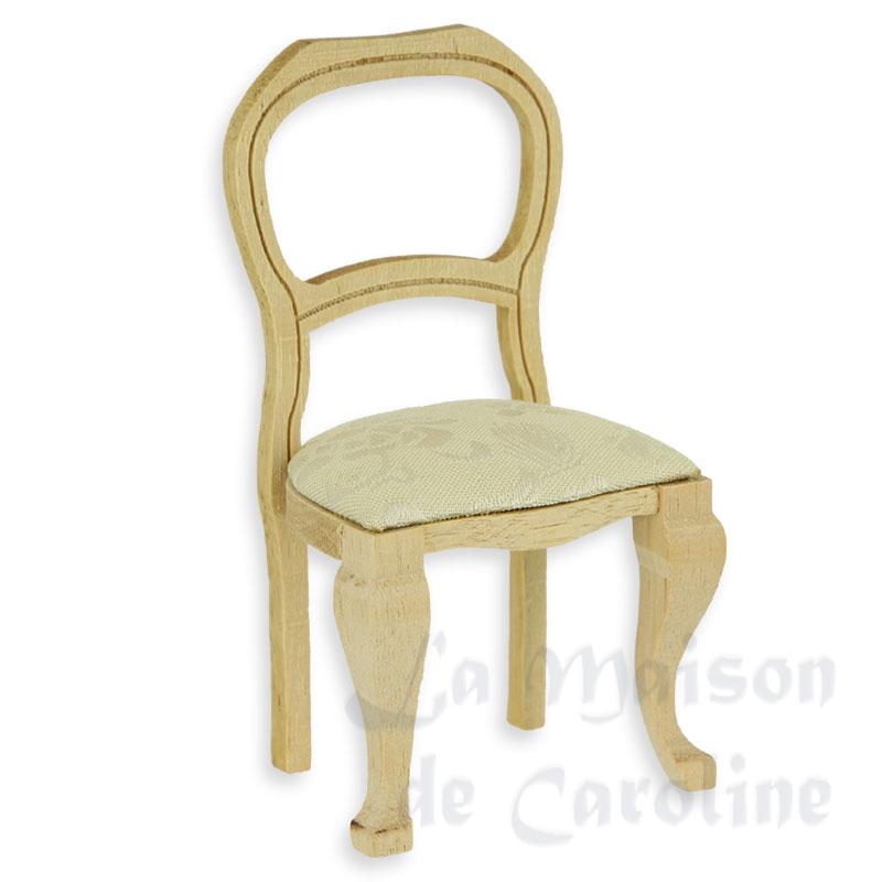 Chaise nature meuble miniature 1/12 Chaise nature meuble miniature 1/12