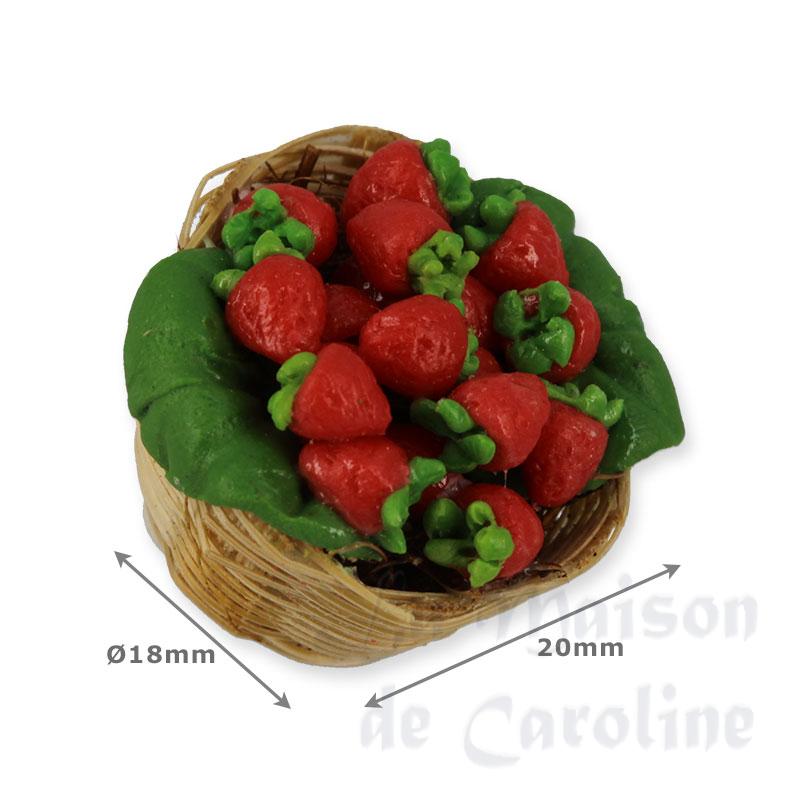 panier de fraises miniature 1:12e Bilder 1