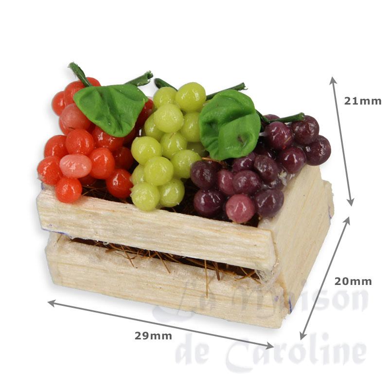 caisse avec grappes de raisin miniature 1:12e Bilder 1