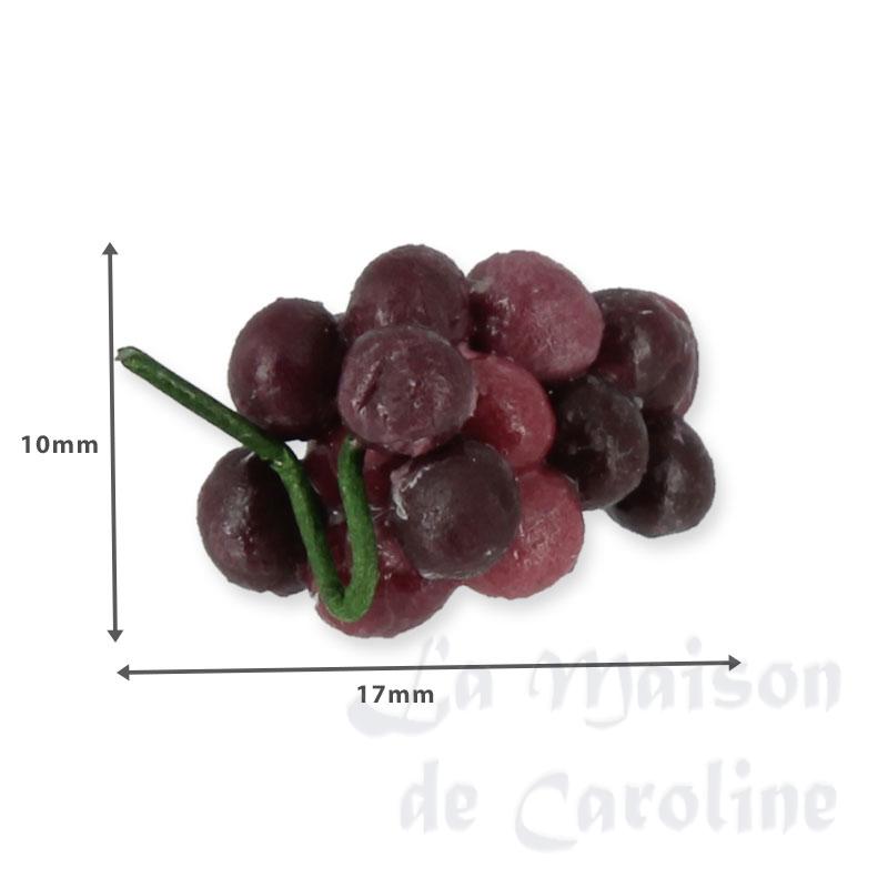 grappe de raisin rouge miniature 1:12e Bilder 1