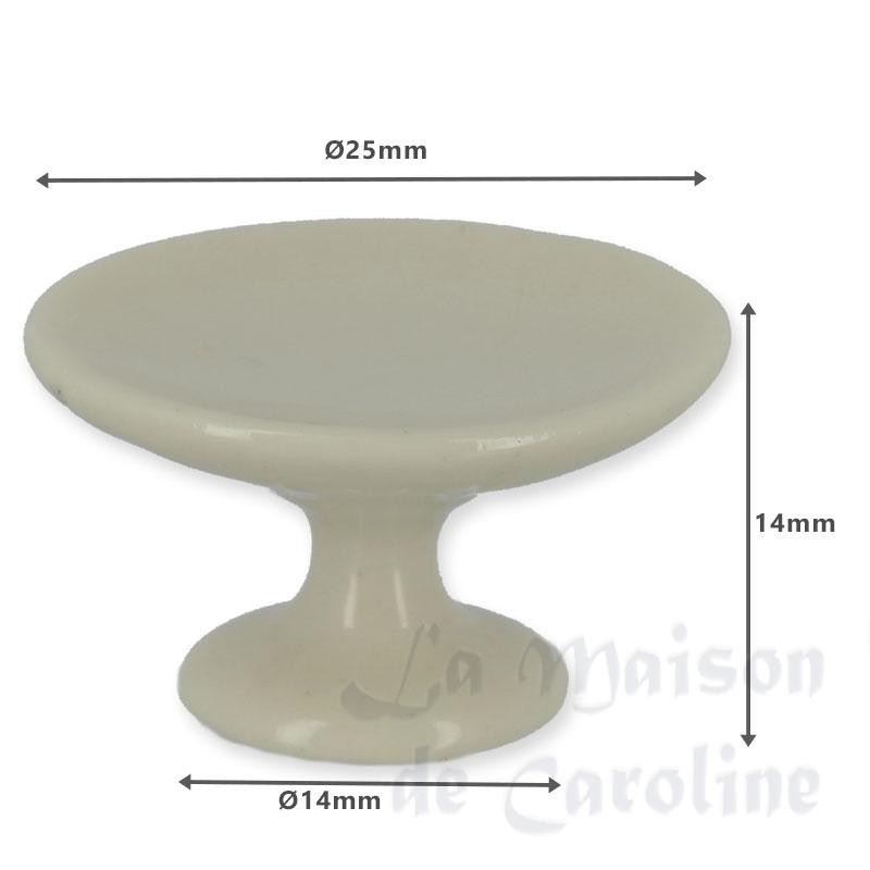 plateau à tarte porcelaine blanche miniature 1:12e Bilder 1