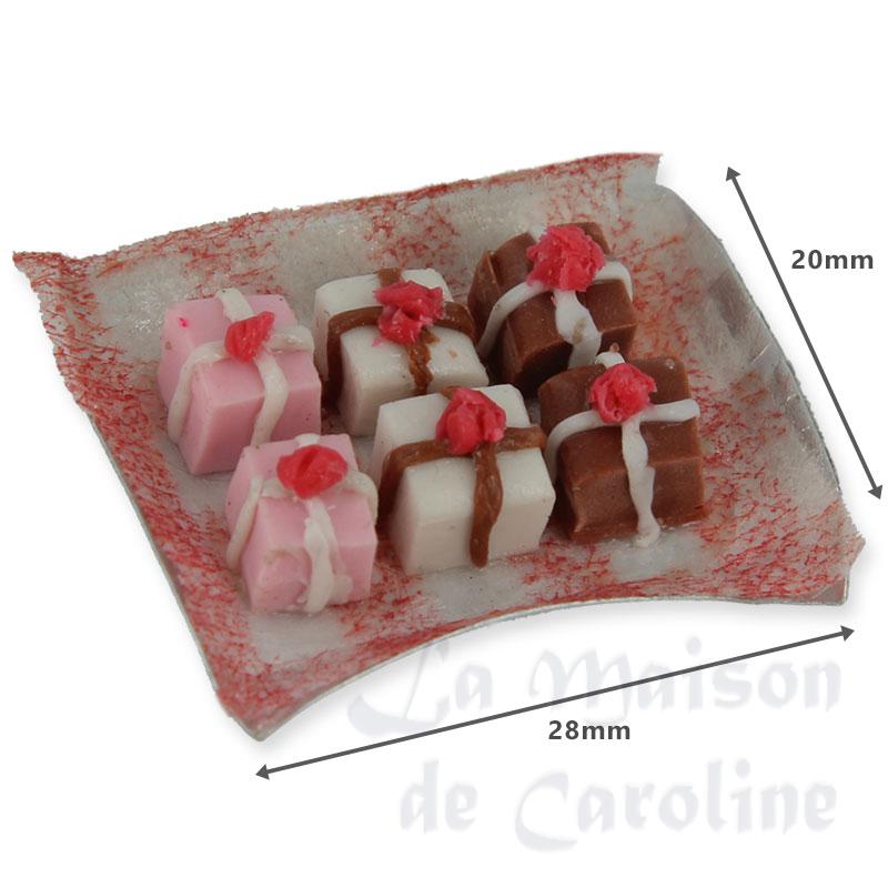 Plateau de chocolats paquets, fraises Bilder 1