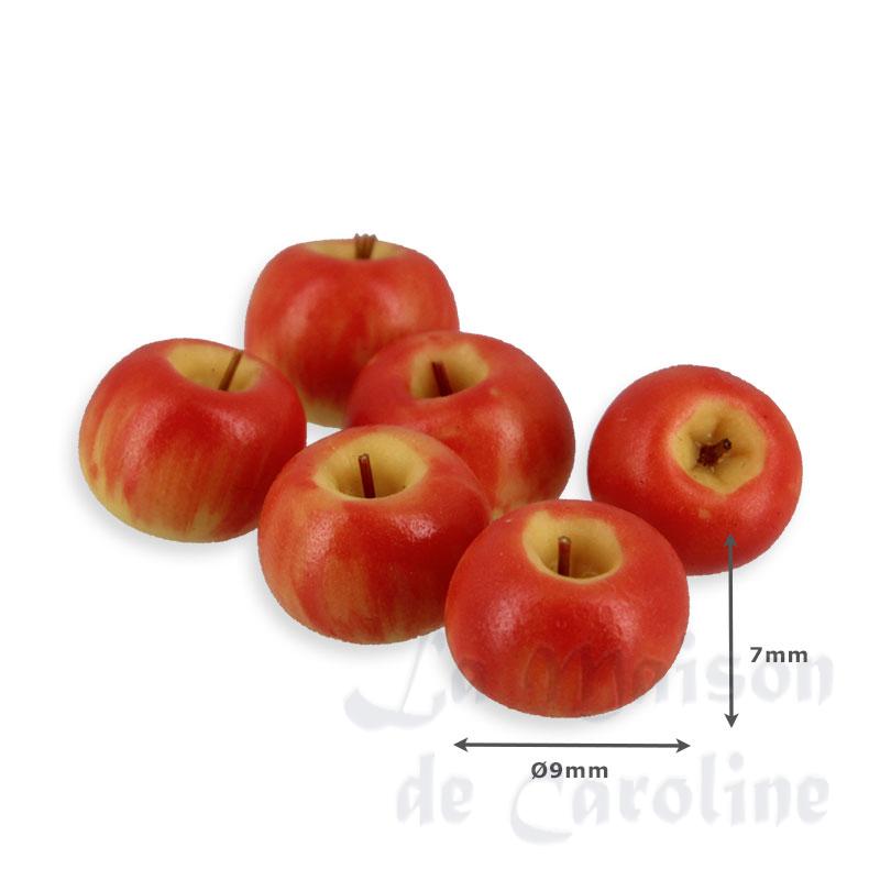 Fruits 6 pommes jaunes et rouges Bilder 1