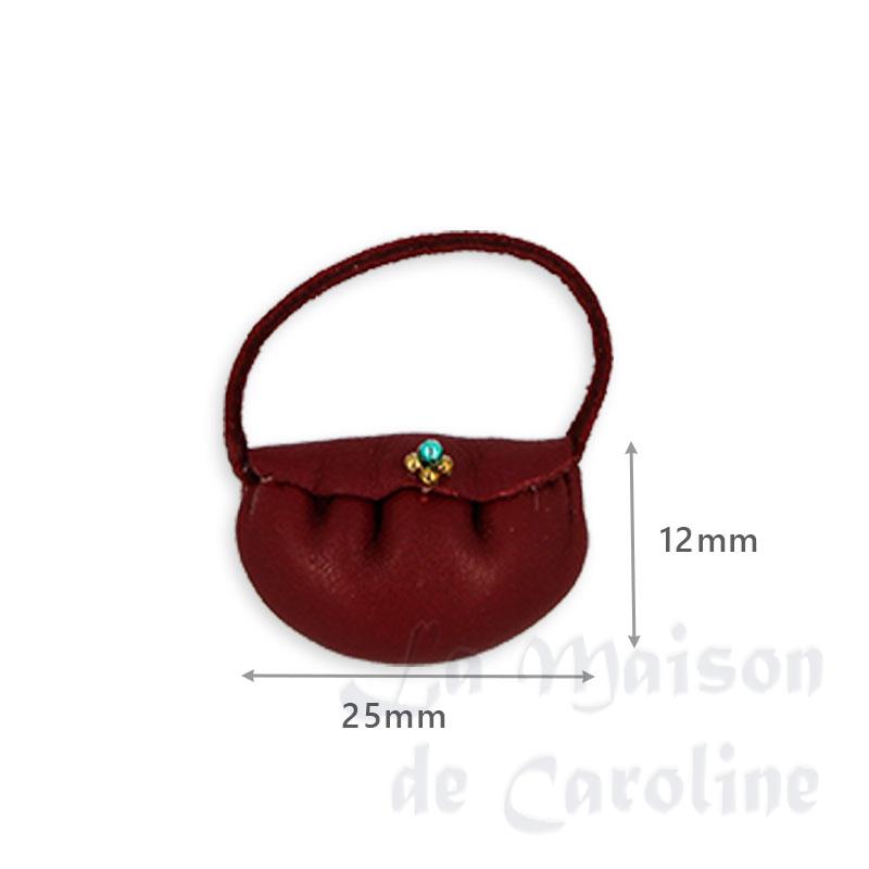 Sac à main bourse bordeaux Bilder 1
