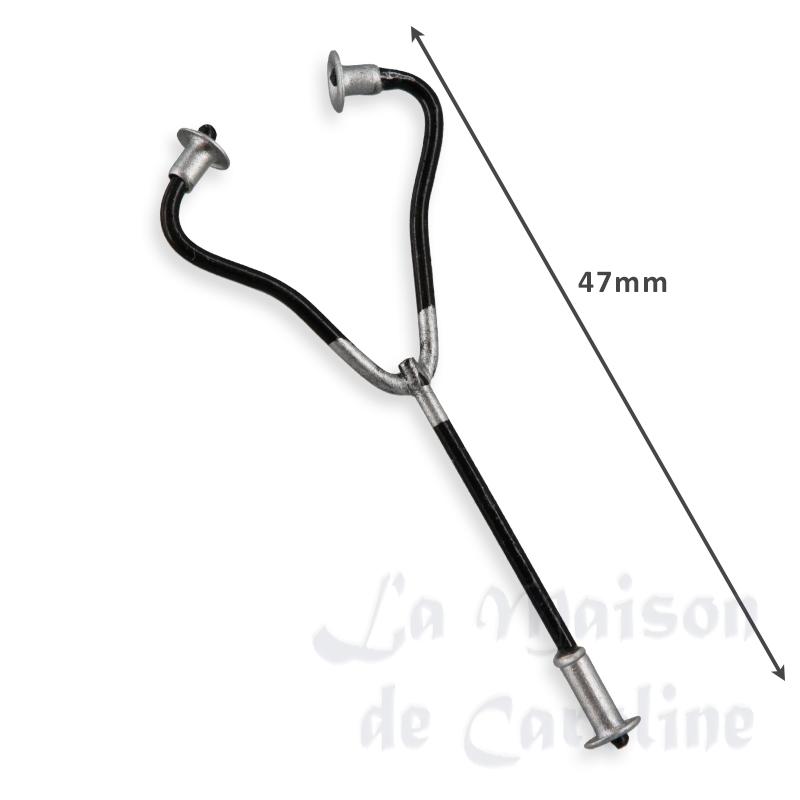 Stéthoscope en métal miniature 1/12 photo 2