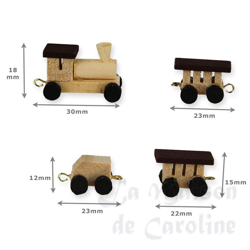 Train en bois coloris nature Bilder 1