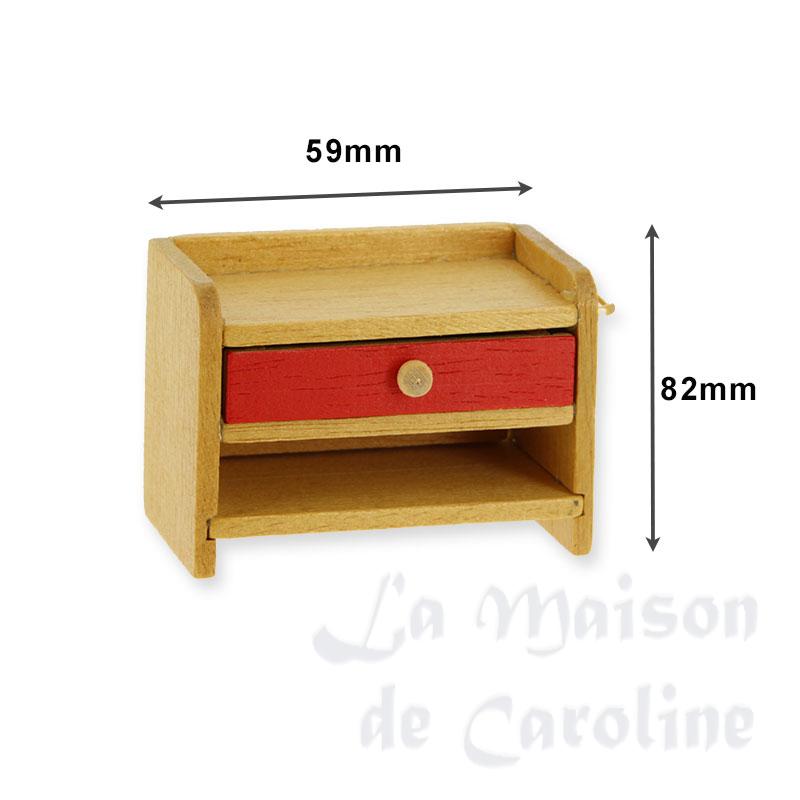 Petite commode bois avec 1 tiroir Bilder 1