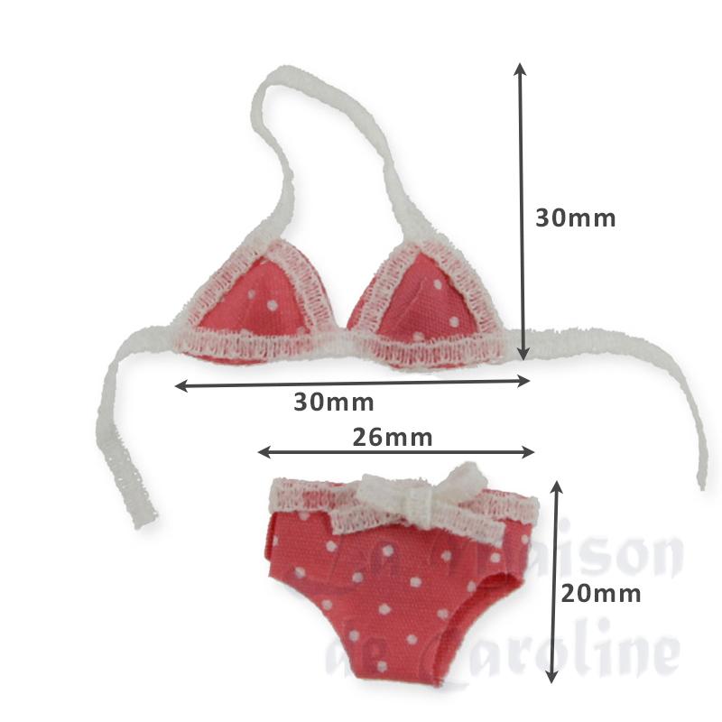 Bikini rose à pois miniature 1/12 photo 2 Bikini rose à pois miniature 1/12 photo 2