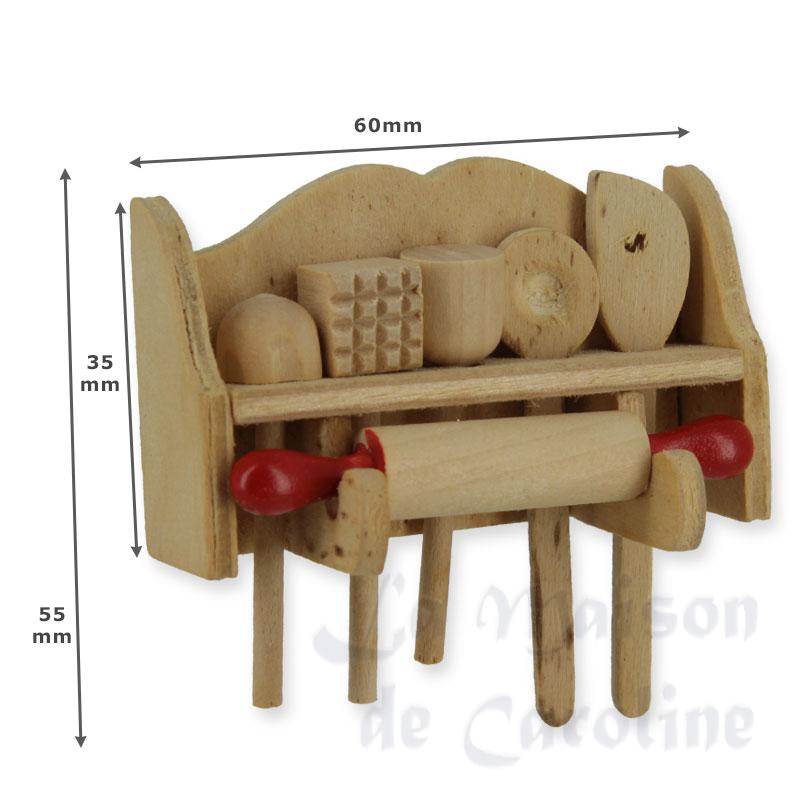 Support avec ustensiles en bois Bilder 1