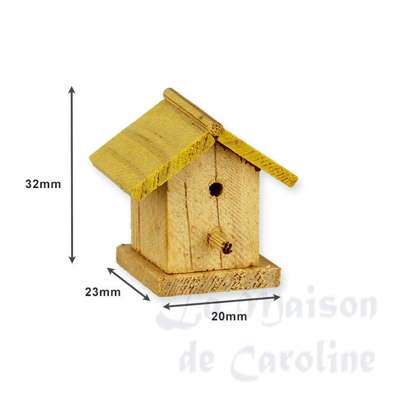 Nichoir à oiseaux en bois brut Bilder 1