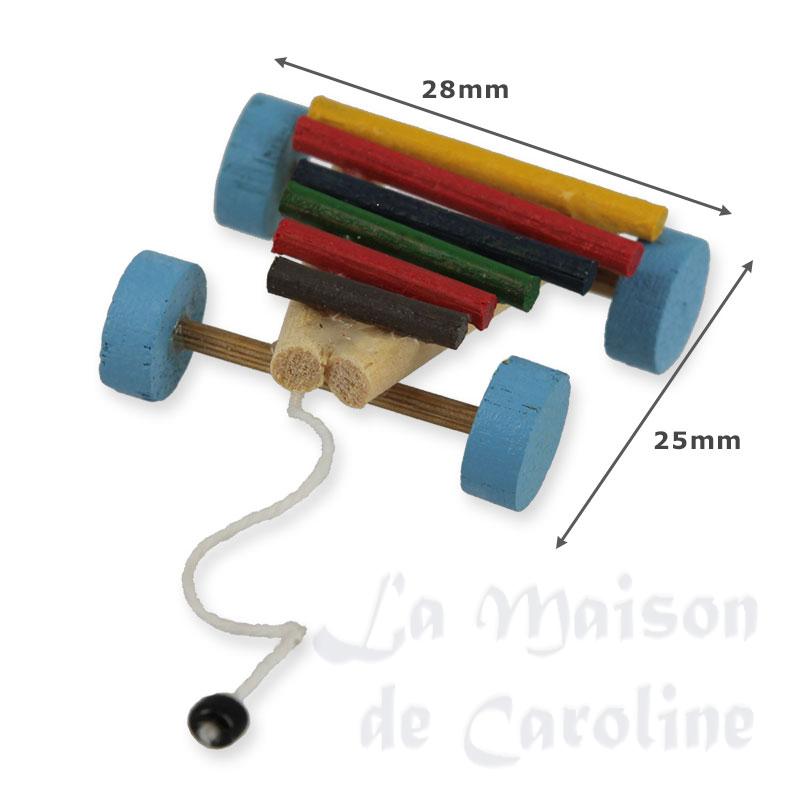 Jouet bois: xylophone sur roulettes Bilder 1