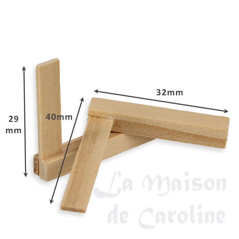 2 équerres en bois (grande et petite) miniature 1/12 photo 2