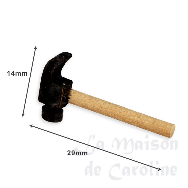 Marteau arrache-clou miniature 1/12 Marteau arrache-clou miniature 1/12