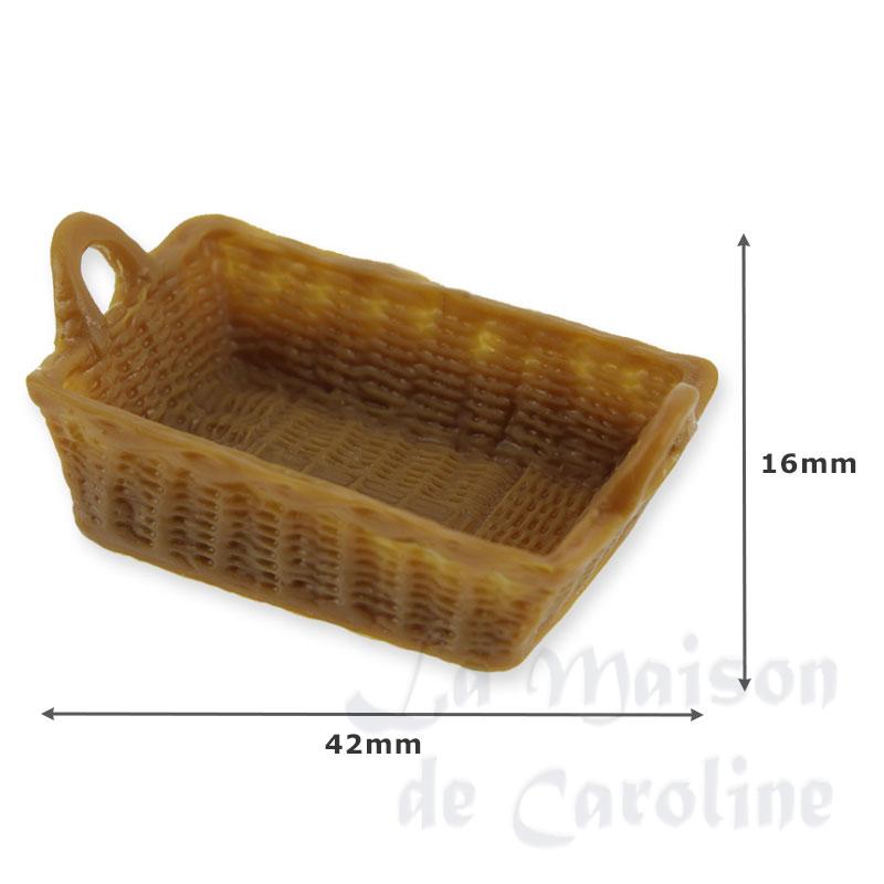 Panier rectangulaire brun moyen Bilder 1