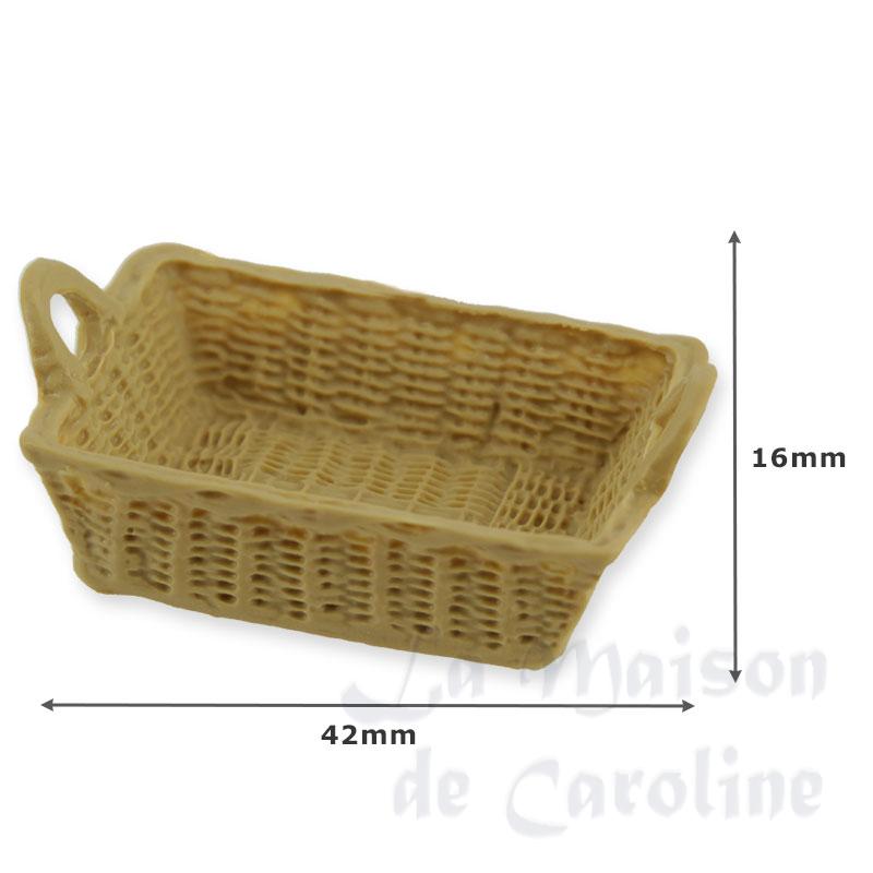 Panier rectangulaire brun clair Bilder 1
