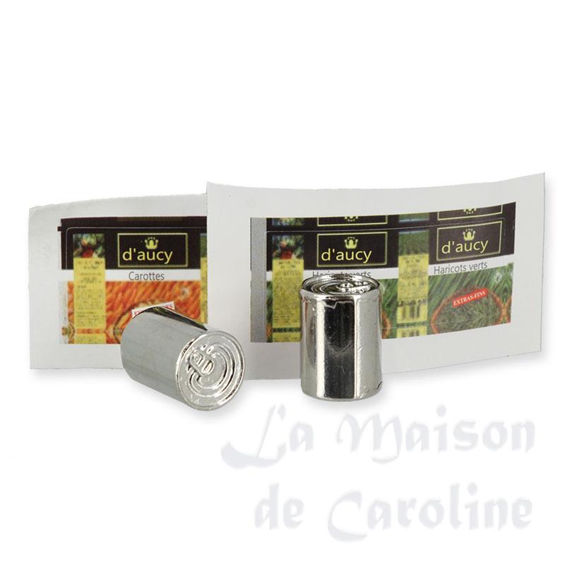 6 boites de conserves assorties en métal Bilder 2