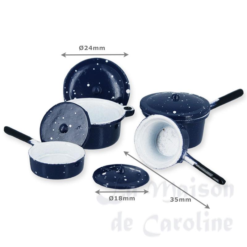 4 casseroles bleues Bilder 1