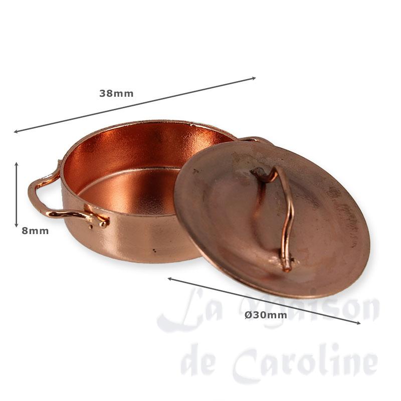 Casserole avec couvercle miniature 1/12