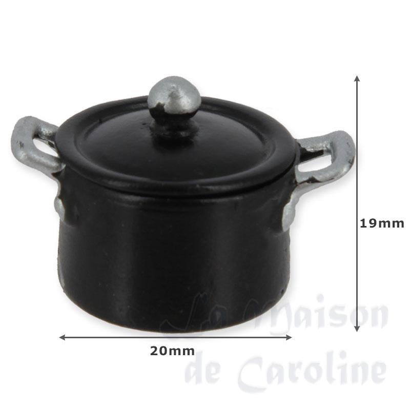 Grand faitout cuivre avec couvercle Noire Bilder 1