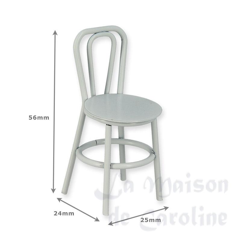 Chaise de café en métal blanche Bilder 1