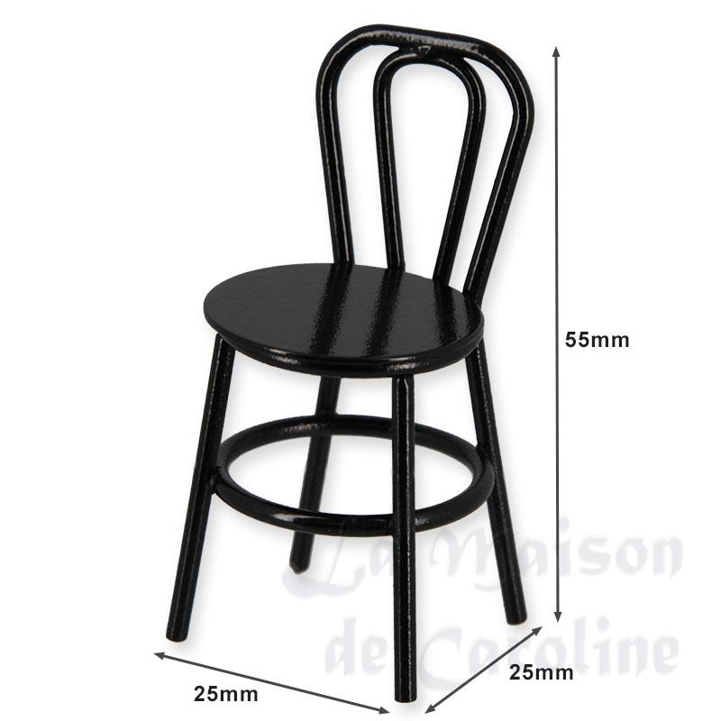 Chaise de café en métal noire Bilder 1