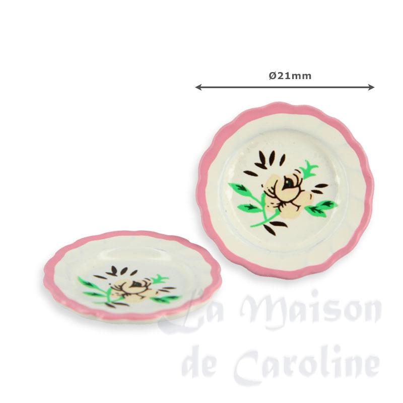 2 assiettes fleuries Bilder 1