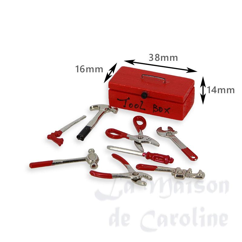 Caisse à outils rouge garnie Bilder 1