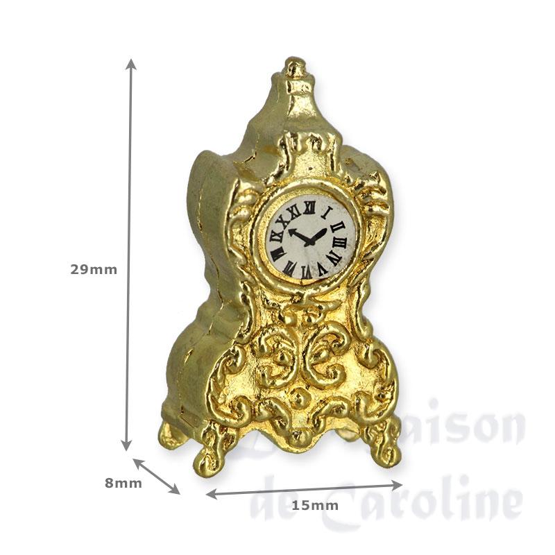 Pendule dorée en métal Bilder 1