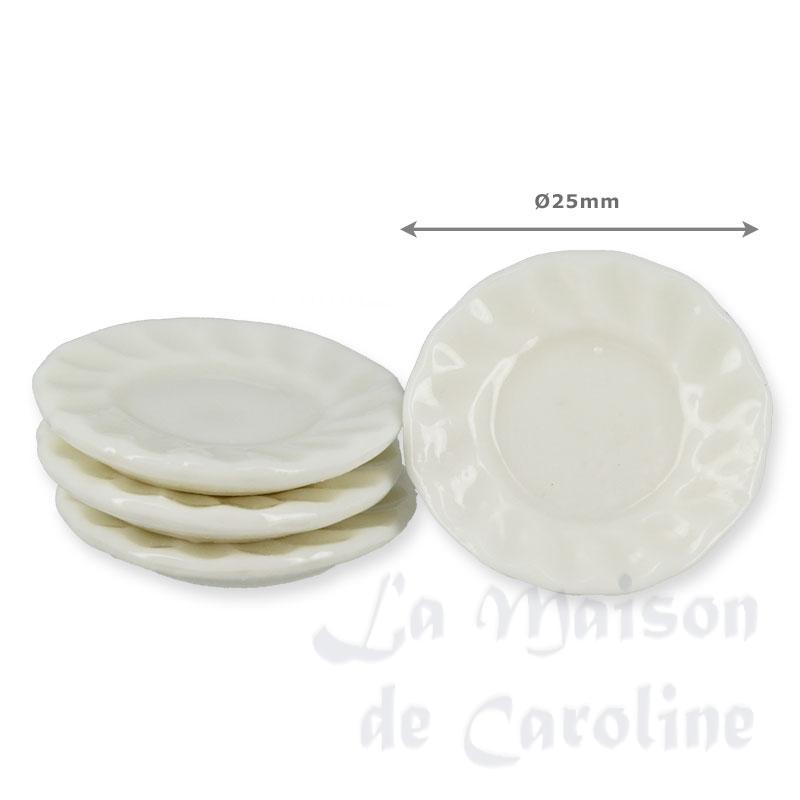 4 Assiettes blanches Bilder 1
