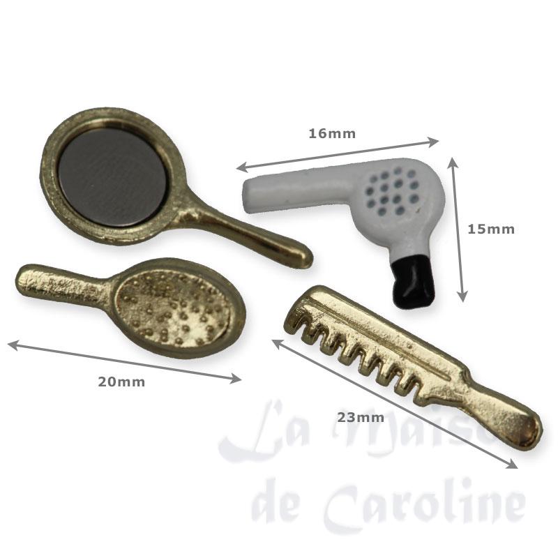Set sèche cheveux, brosses et miroir Bilder 1