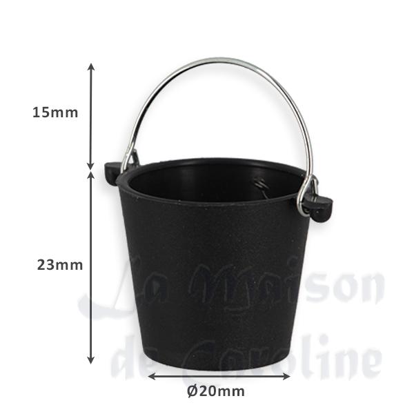 Seau noir miniature 1/12 photo 2