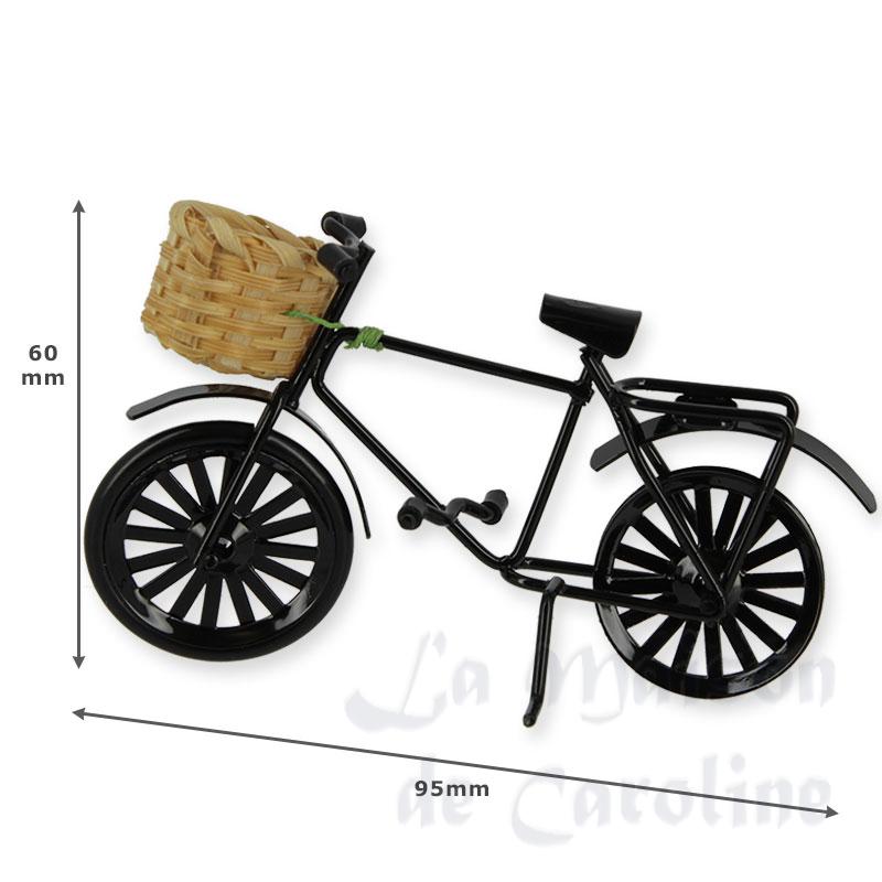 Vélo noir en métal avec panier Bilder 1