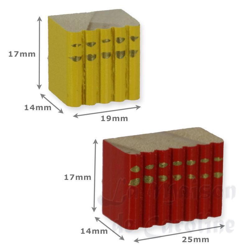4 blocs de livres bois (divers coloris) Bilder 1
