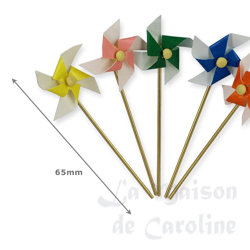Moulins à vent colorés 5pcs Bilder 1