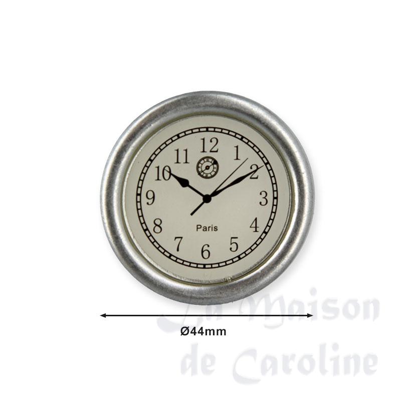 Horloge ronde argentée Bilder 1