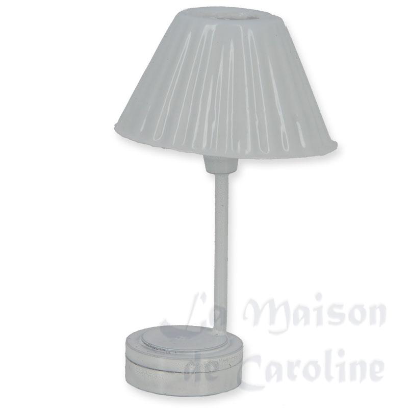 Lampe De Table LED Blanche Plissée, Electricité et Lampes LED