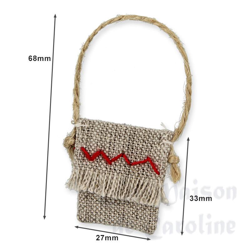 Sac en bandoulière en lin Bilder 1