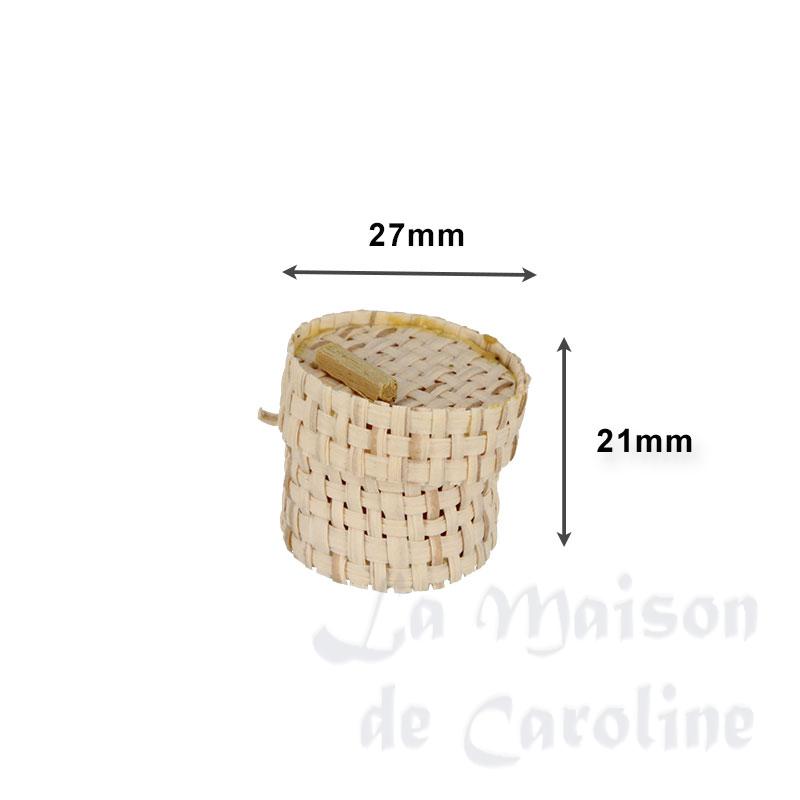 Panier rond en paille Bilder 1