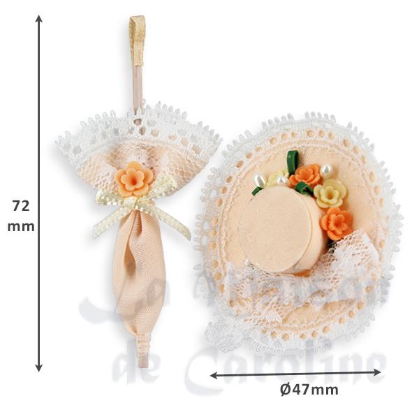 Chapeau avec ombrelle décorés miniature 1/12 photo 2