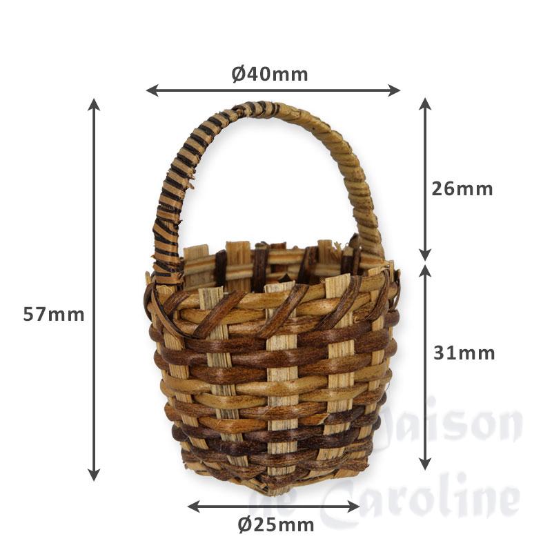 Panier rectangulaire haut miniature 1/12 photo 2 Panier rectangulaire haut miniature 1/12 photo 2